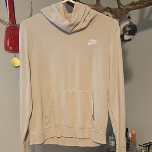 Nike Tan Relaxed Fit Sweater with Hood
